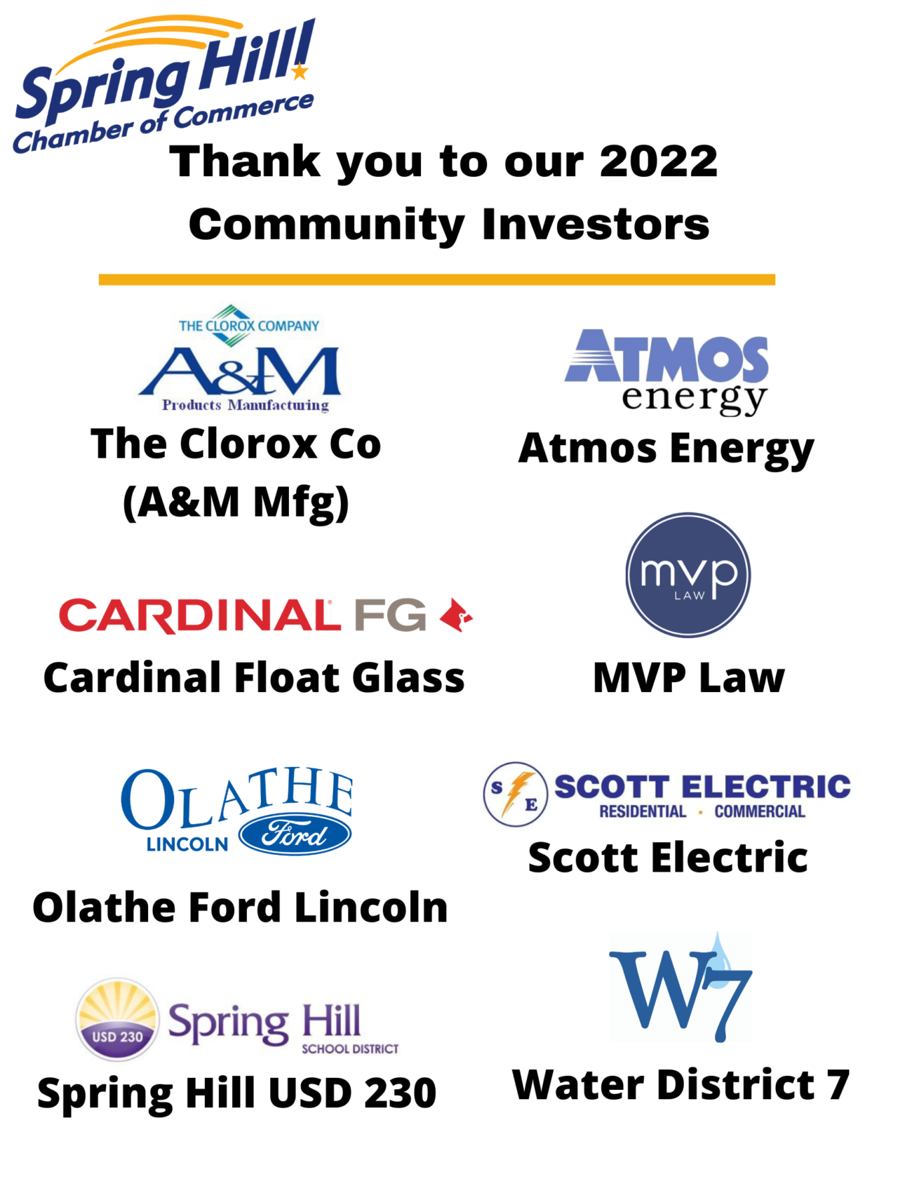 Community Calendar Spring Hill Kansas Chamber of Commerce